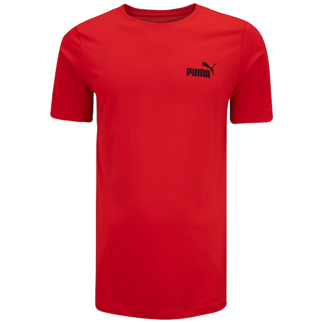 Camiseta Masculina Puma Manga Curta Small Logo ESS - Foto 1