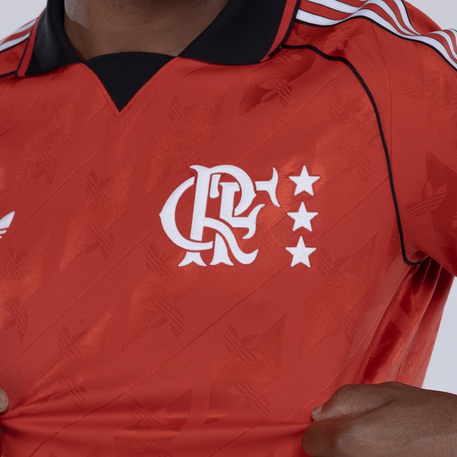 Camisa Polo do Flamengo adidas Masculina Lifestyler - Foto 2