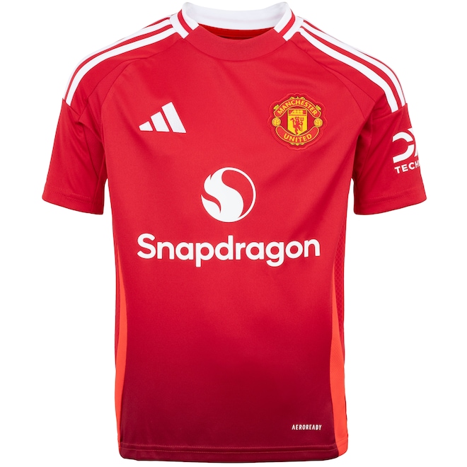 Camisa do Manchester United I 24/25 adidas Infantil Torcedor - Foto 1