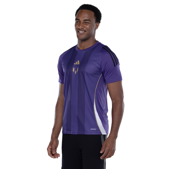 Camiseta Masculina adidas Manga Curta Tiro Messi - Foto 2