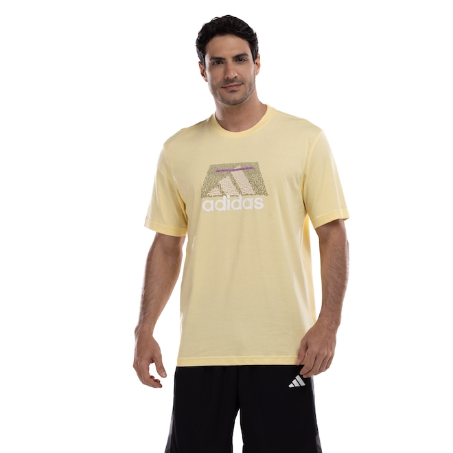Camiseta Masculina adidas Manga Curta Graphic - Foto 1