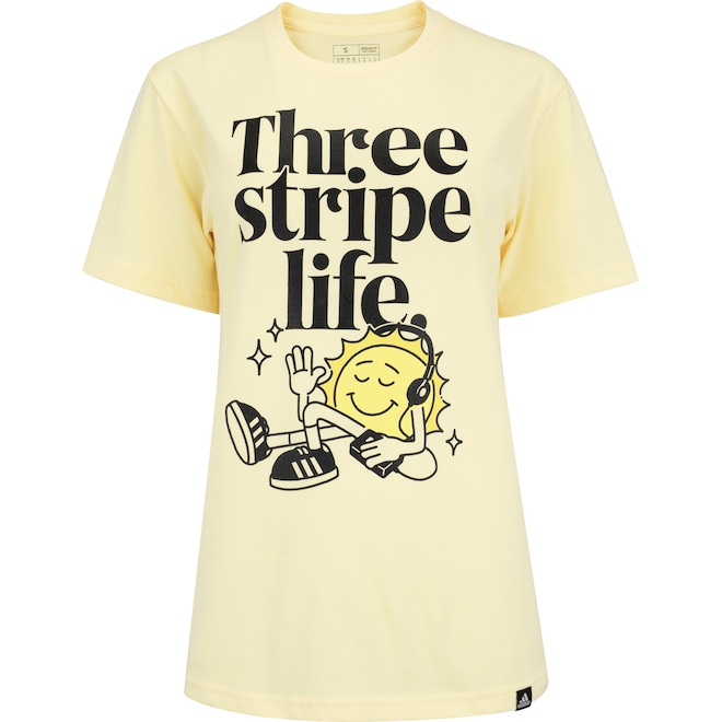 Camiseta Feminina adidas Manga Curta Graphic - Foto 1