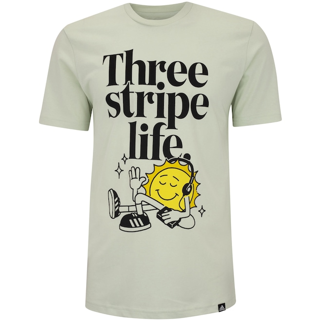 Camiseta Masculina adidas Manga Curta Graphic - Foto 1