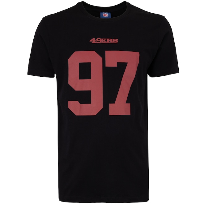 Camiseta do San Francisco 49ers NFL Masculina Player Bosa NF016 - Foto 1