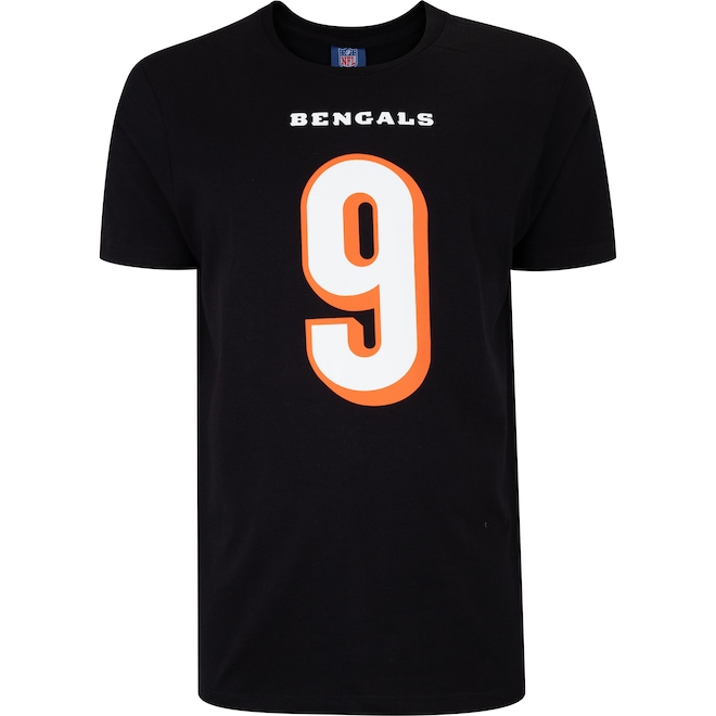 Camiseta do Cincinnati Bengals NFL Masculina Player Burrow NF018 - Foto 1