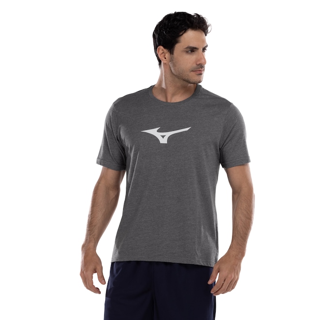 Camiseta Masculina Mizuno Manga Curta Lifestyle - Foto 1