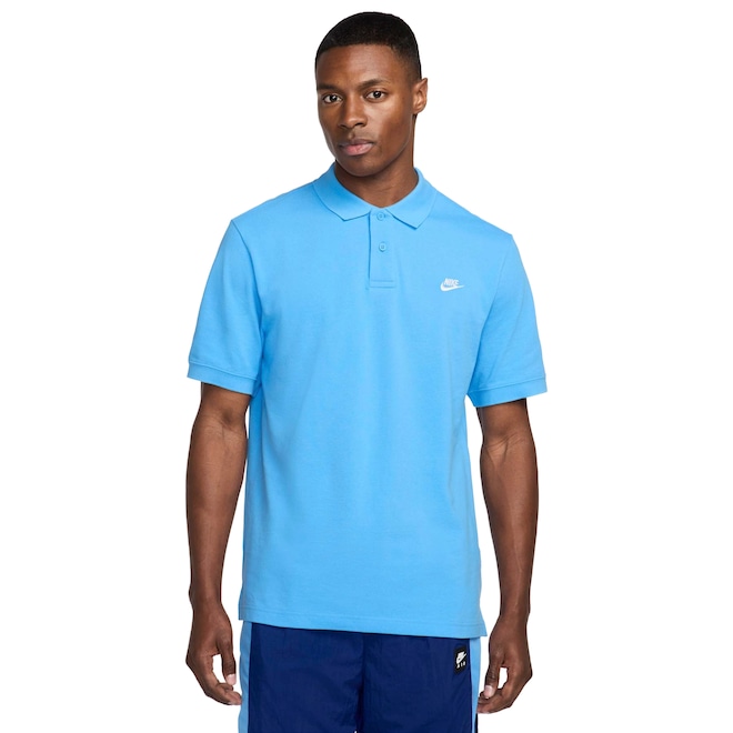 Camisa Polo Masculina Nike Manga Curta Club SS Pique - Foto 1