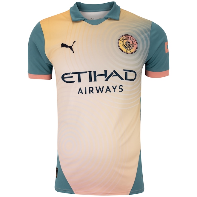 Camisa Polo do Manchester City 24/25 Puma Masculina Fourth Torcedor - Foto 1