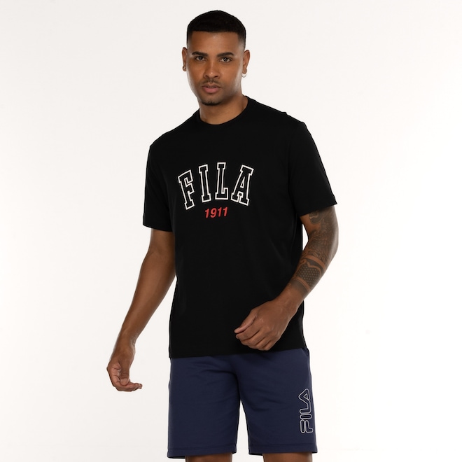 Camiseta Masculina Fila Manga Curta Comfort Classic - Foto 2