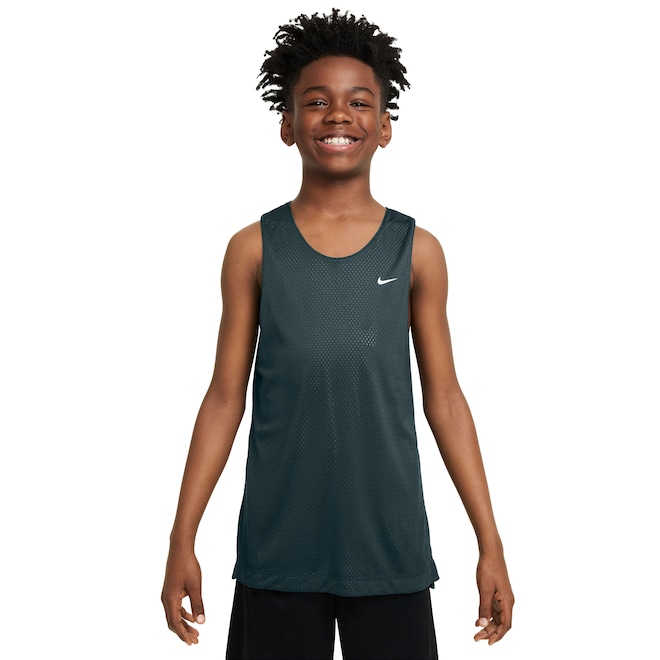 Camiseta Regata Infantil Nike Dri-Fit Reversible JSY - Foto 1