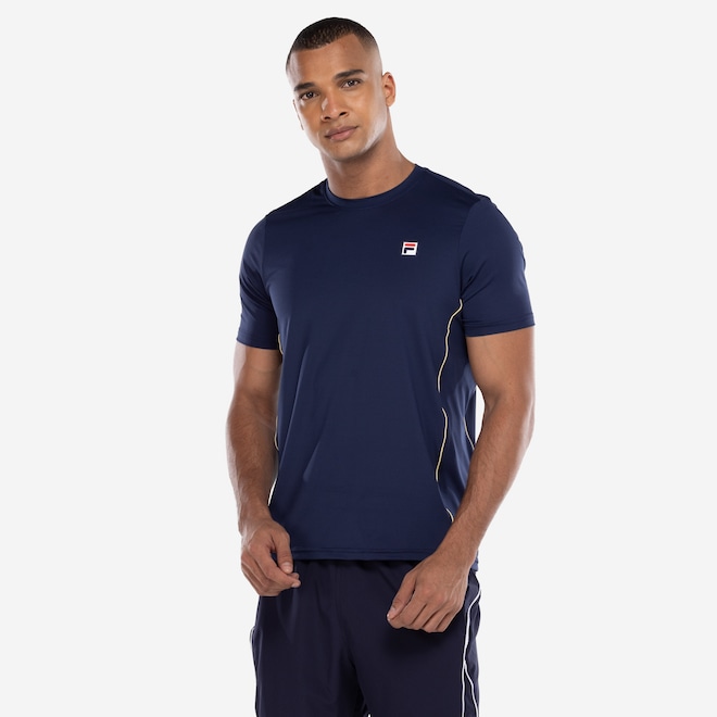 Camiseta Masculina Fila Manga Curta Tennis Mach - Foto 2