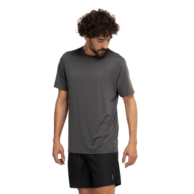 Camiseta Masculina Oxer Manga Curta Recorte Refletivo Respirável - Foto 2