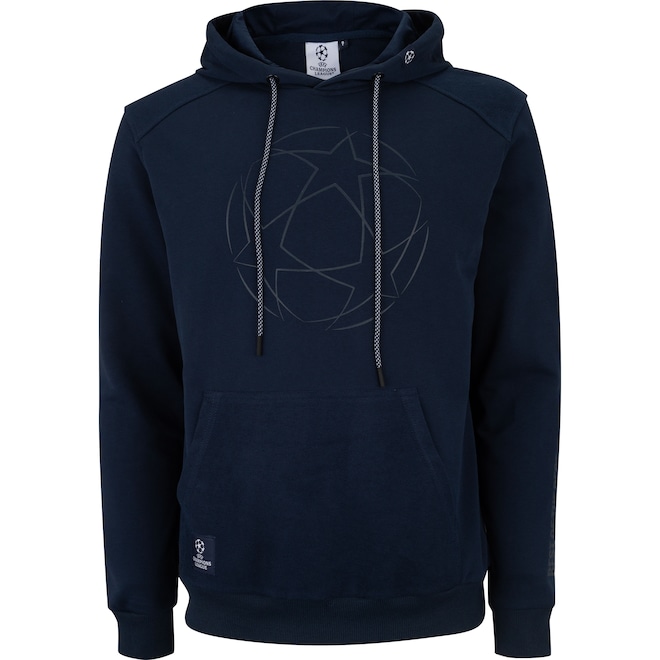 Blusa de Moletom UEFA Champions League com Capuz Masculina - Foto 1