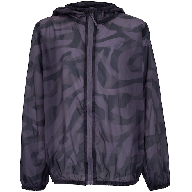 Jaqueta Corta-Vento Infantil ASICS com Capuz Kumadori - Foto 1