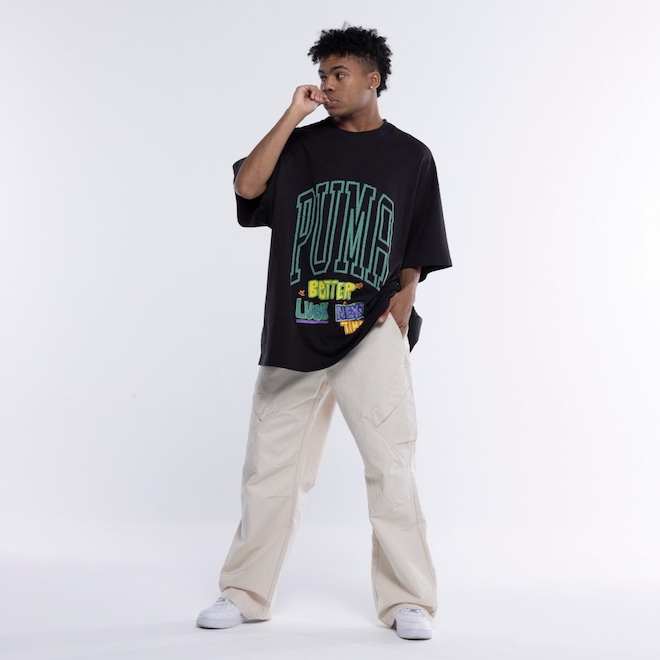 Camiseta Puma Manga Curta Getting Crafty Gender Neutral - Foto 1