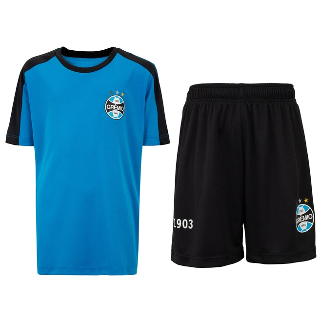 Kit de Uniforme do Grêmio Infantil Betel Recorde Camiseta + Calção - Foto 1