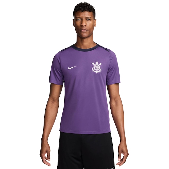 Camisa de Treino do Corinthians 25 Nike Masculina - Foto 1