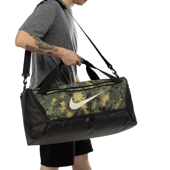 Mala Nike Brasilia Duff 95 Camo AOP 60 Litros - Foto 1