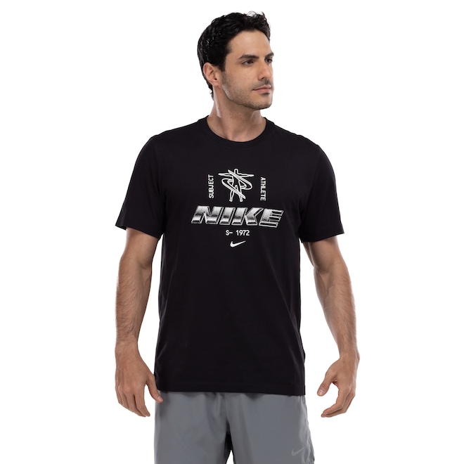 Camiseta Masculina Nike Manga Curta Dri-fit LBR GXFX - Foto 1