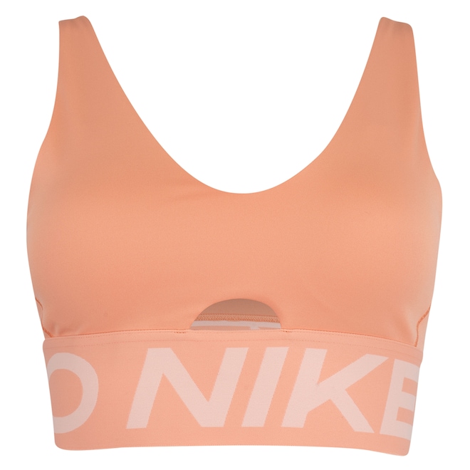 Top Fitness com Bojo Removível Nike Média Sustentação Indy Plung Bra Bold Adulto - Foto 1