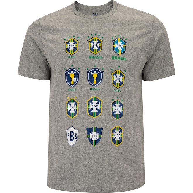 Camiseta do Brasil CBF Masculina Evolução - Foto 1