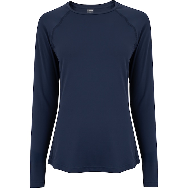 Camiseta Feminina Oxer Manga Longa Recorte Print Color - Foto 1