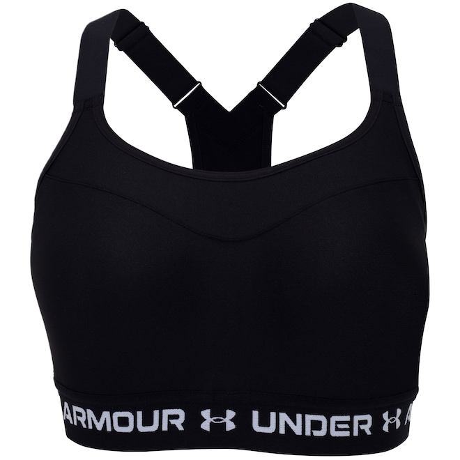 Top Fitness com Bojo Under Armour Alta Sustentação High Crossback Adulto - Foto 1