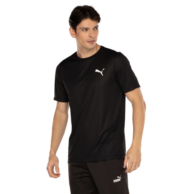 Camiseta Masculina Puma Manga Curta Active Small Logo Tee - Foto 2