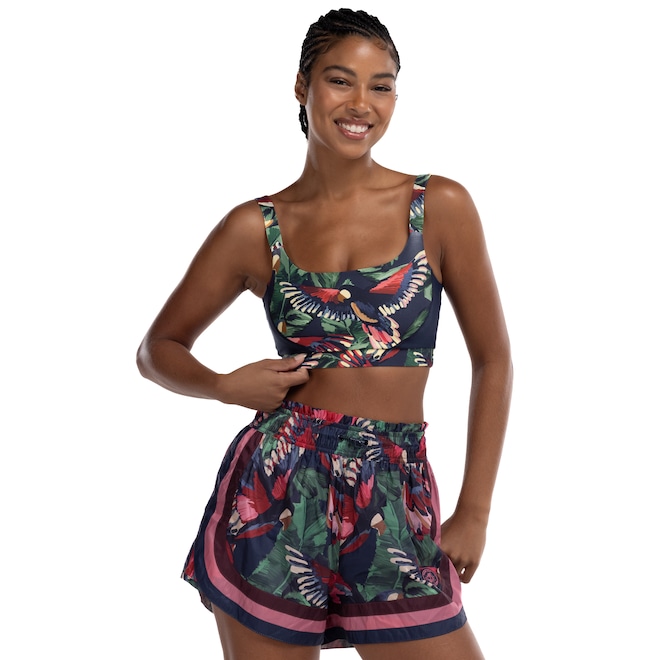 Top Fitness sem Bojo Farm Média Sustentação Voo Pássaros Adulto - Foto 2