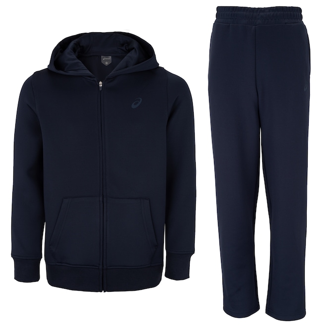 Conjunto de Agasalho Infantil ASICS Interlock Aberto - Foto 1