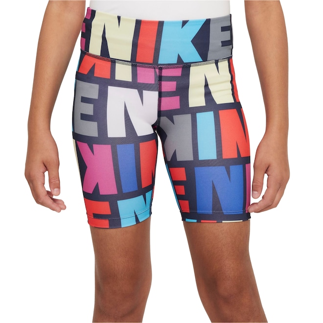 Short Nike Dri-FIT One Logo Print Infantil - Foto 1