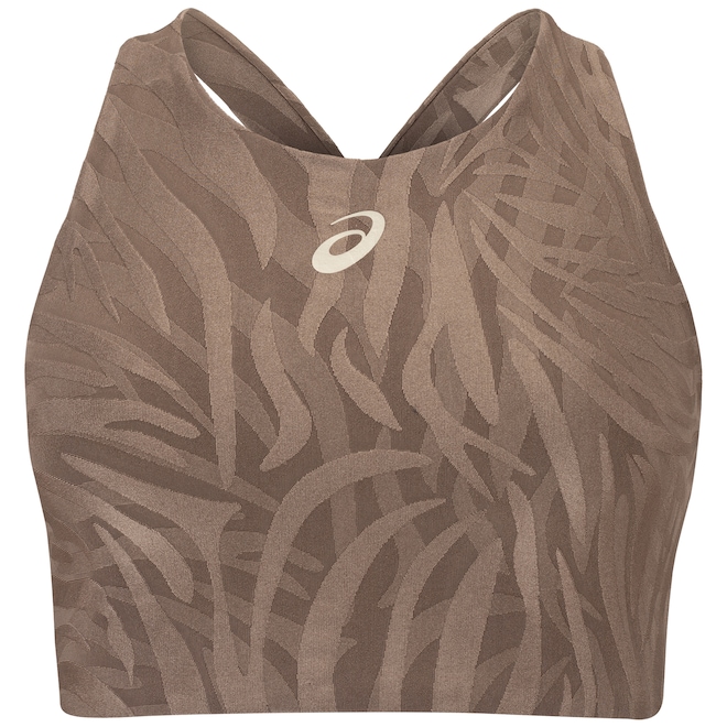 Top Fitness sem Bojo ASICS Média Sustentação Kumadori Jacquard Adulto - Foto 1