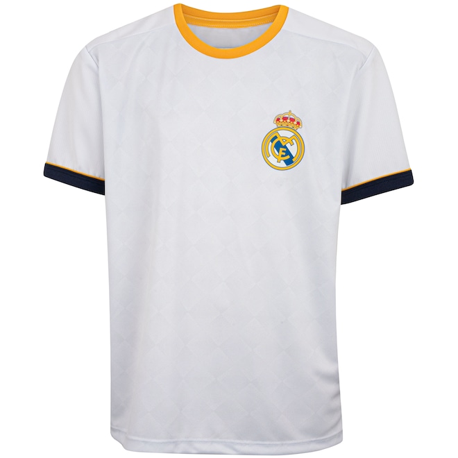 Camiseta do Real Madrid Braziline Juvenil Coroa - Foto 1