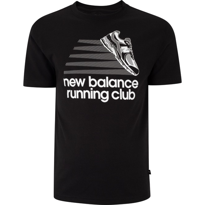 Camiseta Masculina New Balance Manga Curta Athletics Running Club - Foto 1