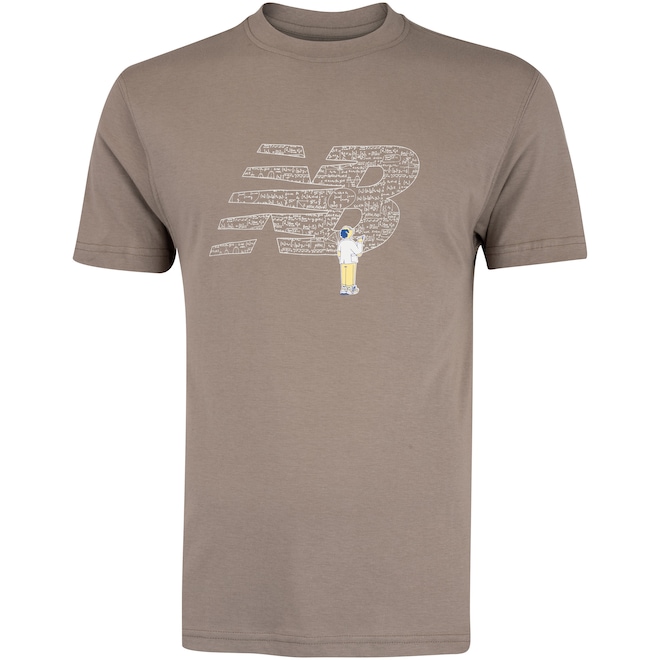 Camiseta New Balance Chalk Board Logo Masculina - Foto 1