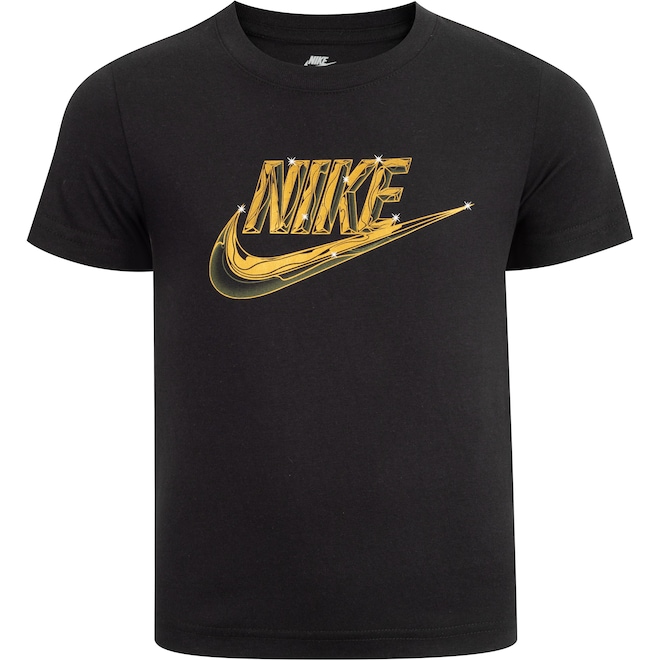 Camiseta Infantil Nike Manga Curta Futura Metallic - Foto 1