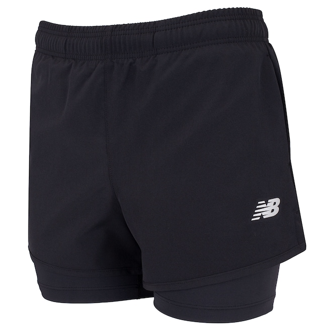 Short Feminino New Balance Sport Essentials 2 IN 1 - Foto 1