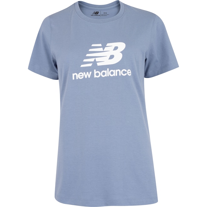 Camiseta Feminina New Balance Manga Curta Essentials - Foto 1