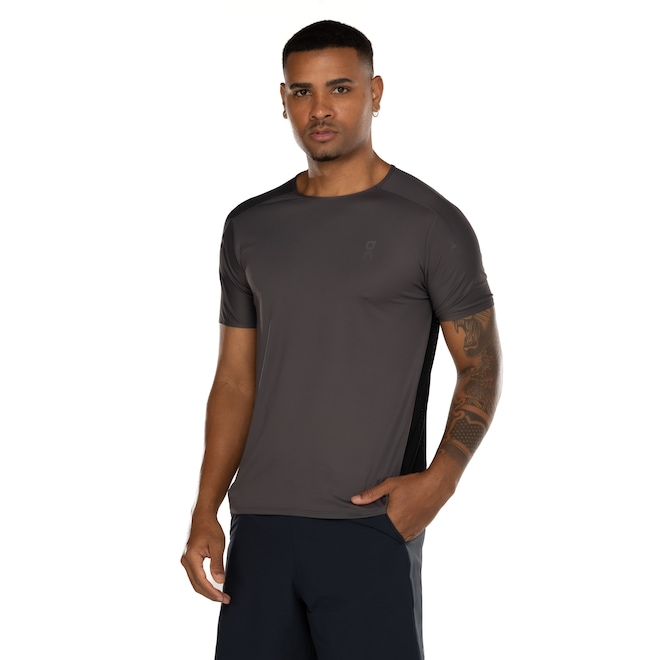 Camiseta Masculina On Running Manga Curta Performance T Eclipse - Foto 2