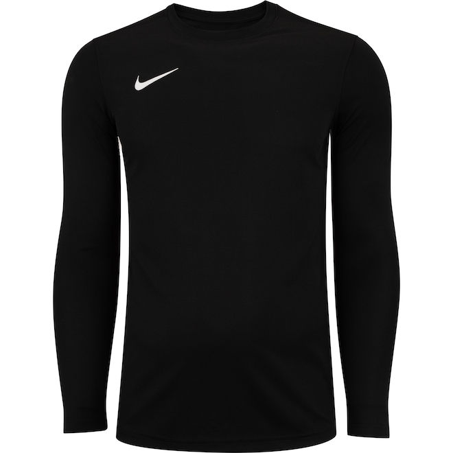 Camiseta Masculina Nike Manga Longa Dri-Fit Park VII JS - Foto 1