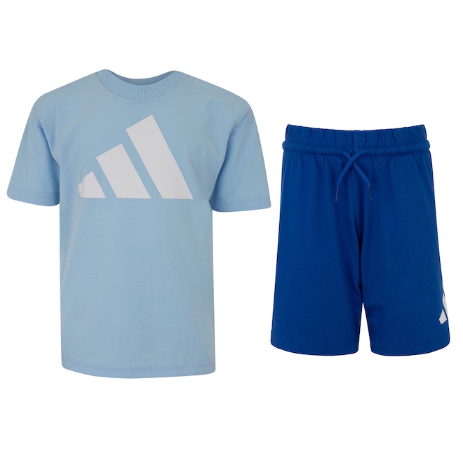 Conjunto Infantil adidas Big Logo Camiseta + Bermuda - Foto 1