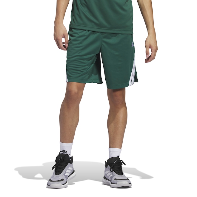Bermuda Masculina adidas Basquete Legends 3 Listras - Foto 1