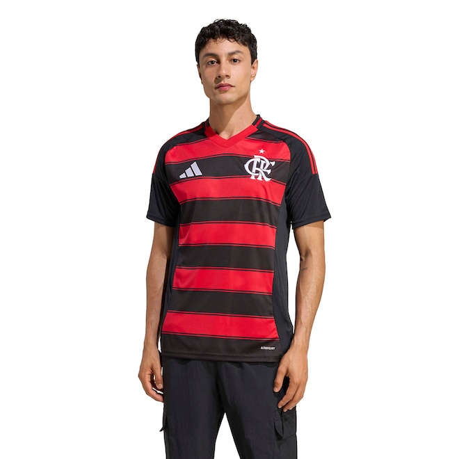 Camisa do Flamengo I 25/26 adidas Masculina Torcedor - Foto 1