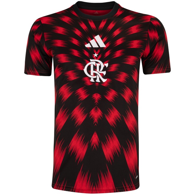 Camisa Pré-jogo do Flamengo 25 adidas Masculina - Foto 1