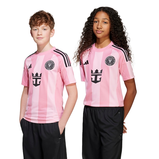 Camisa do Inter de Miami I 25 adidas Infantil Torcedor - Foto 1
