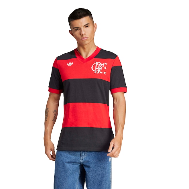 Camisa do Flamengo adidas Masculina Comemorativa 81 - Foto 1