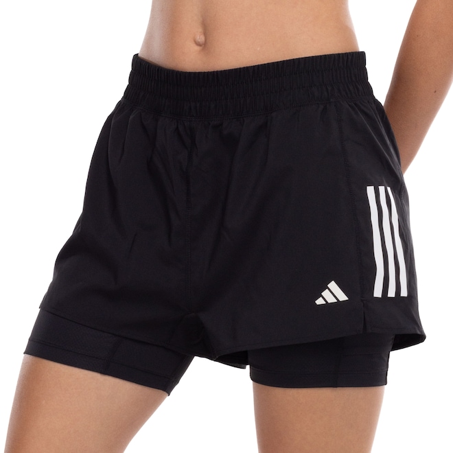 Short Feminino adidas Own The Run 2 em 1 - Foto 2