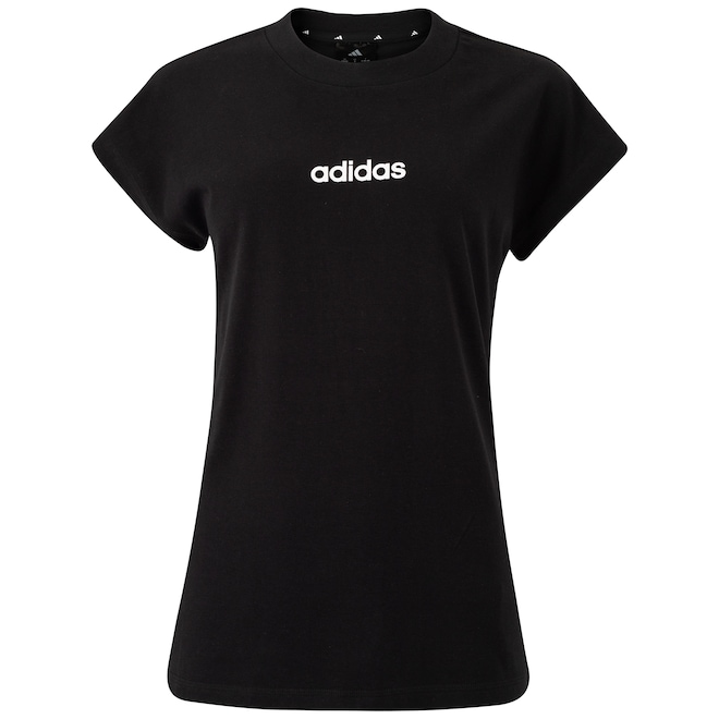 Camiseta Feminina adidas Manga Curta Logo Linear - Foto 1