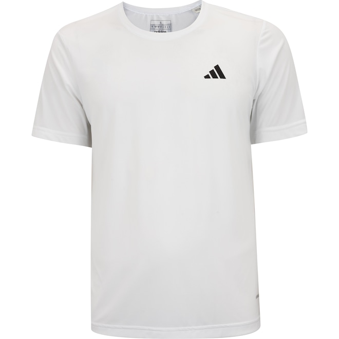 Camiseta Masculina adidas Manga Curta Own The Run 3 Listras - Foto 1