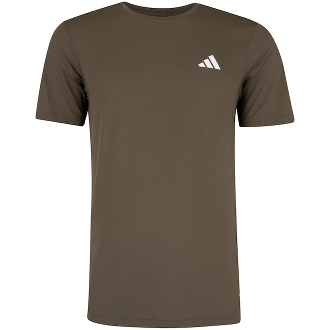 Camiseta Masculina adidas Manga Curta Own The Run 3 Listras - Foto 1